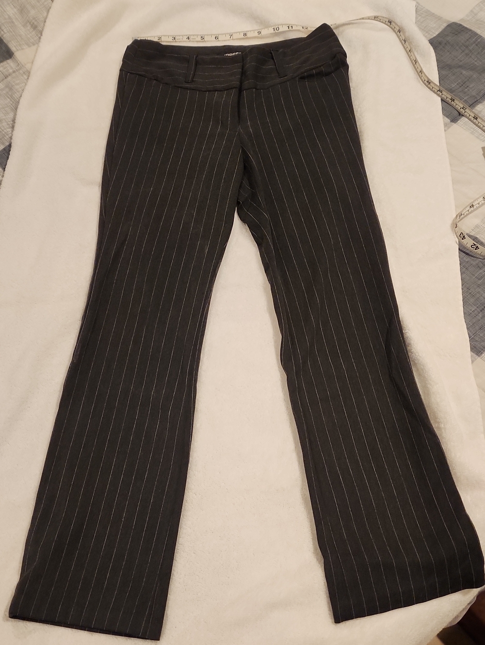 Express Charcoal Pinstripe Dress Pants Sz 4S Short